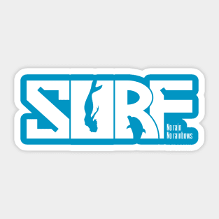 SURF (white) Sticker